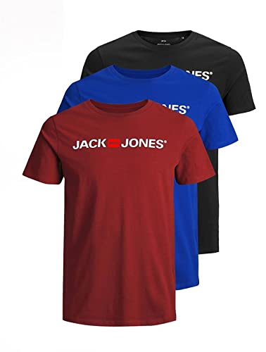 JACK & JONES T-Shirt 3-Pack Logo O-Neck T-Shirt AI SHOP OF THE FUTURE