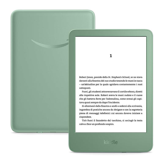 Amazon Kindle (Ultimo modello) - Il più leggero e compatto, con schermo antiriflesso, cambio pagina più rapido, illuminazione frontale regolabile - 16 GB - Senza pubblicità - Nero AI SHOP OF THE FUTURE