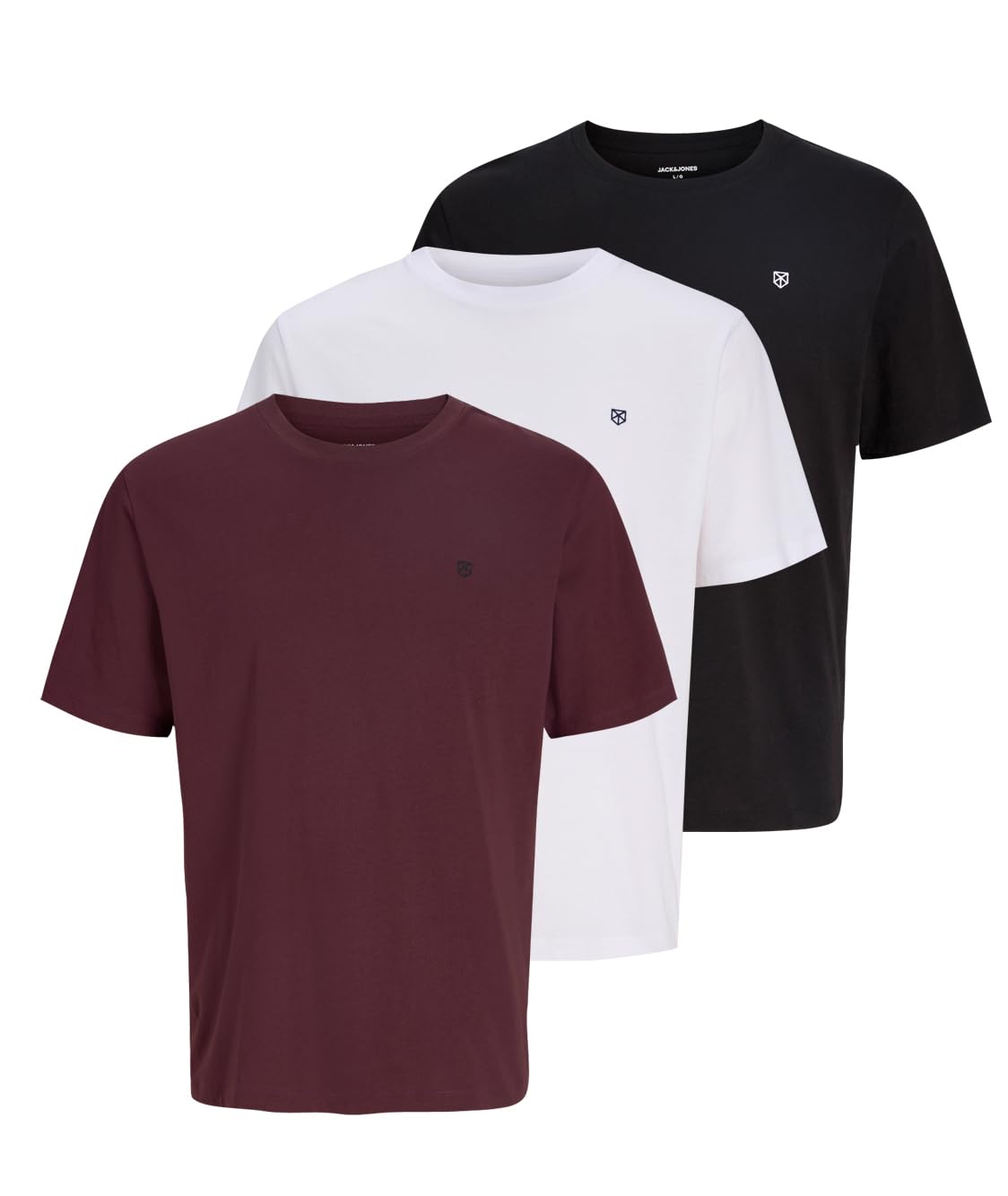 JACK & JONES T-Shirt 3-Pack Logo O-Neck T-Shirt AI SHOP OF THE FUTURE
