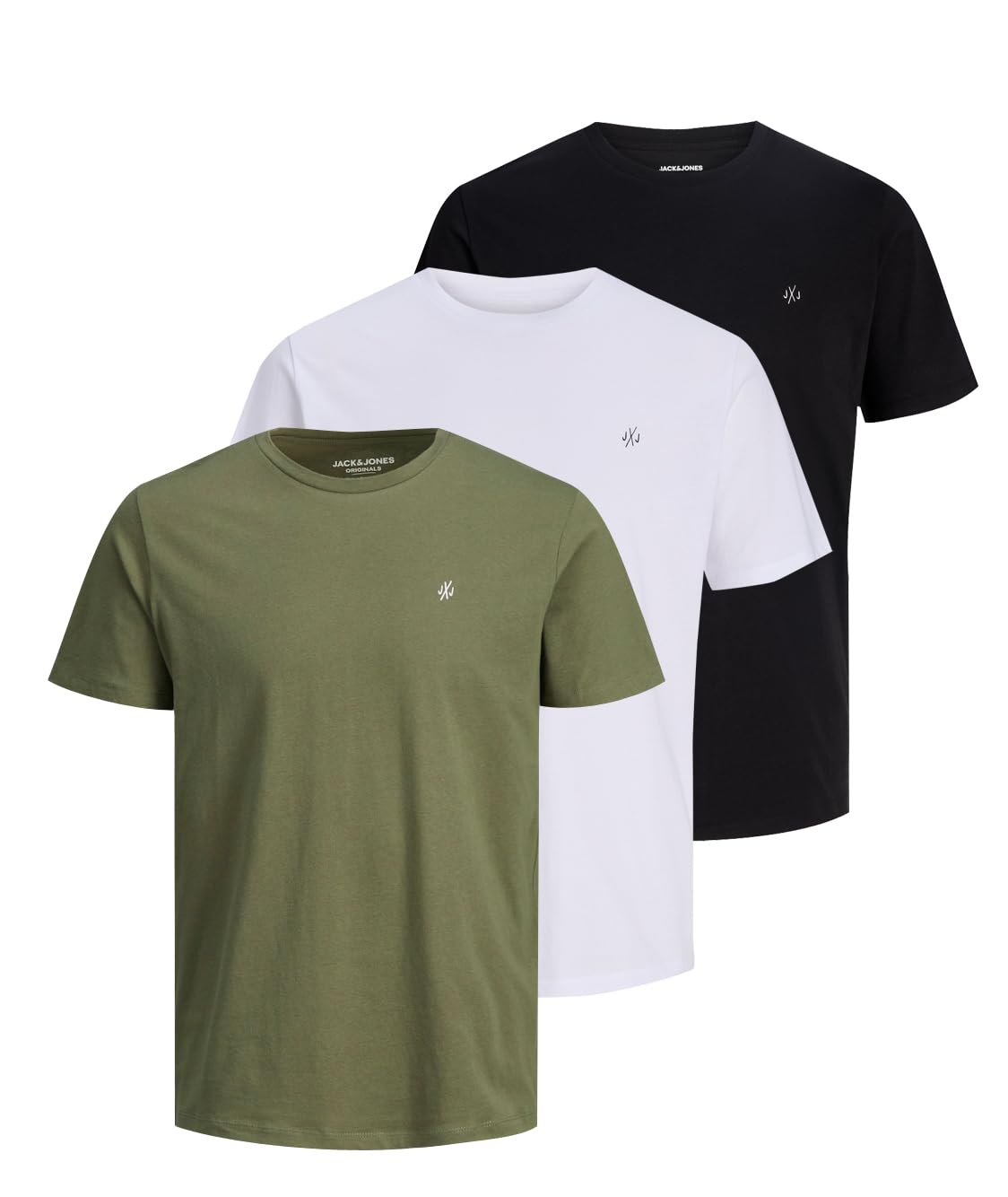 JACK & JONES T-Shirt 3-Pack Logo O-Neck T-Shirt AI SHOP OF THE FUTURE