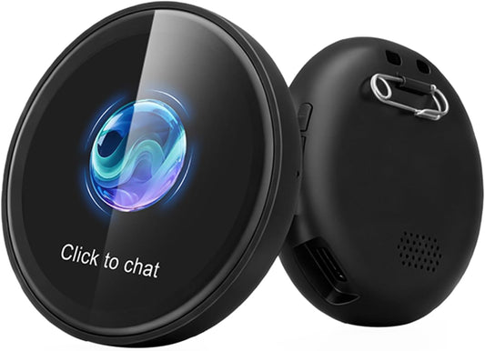 ZNP AI Badge,Traduttore Conversazionale,60 Lingue,Badge elettronico intelligente portatile,Capacità di dialogo con l'IA, adatto ai giochi e all'apprendimento,affari AI SHOP OF THE FUTURE