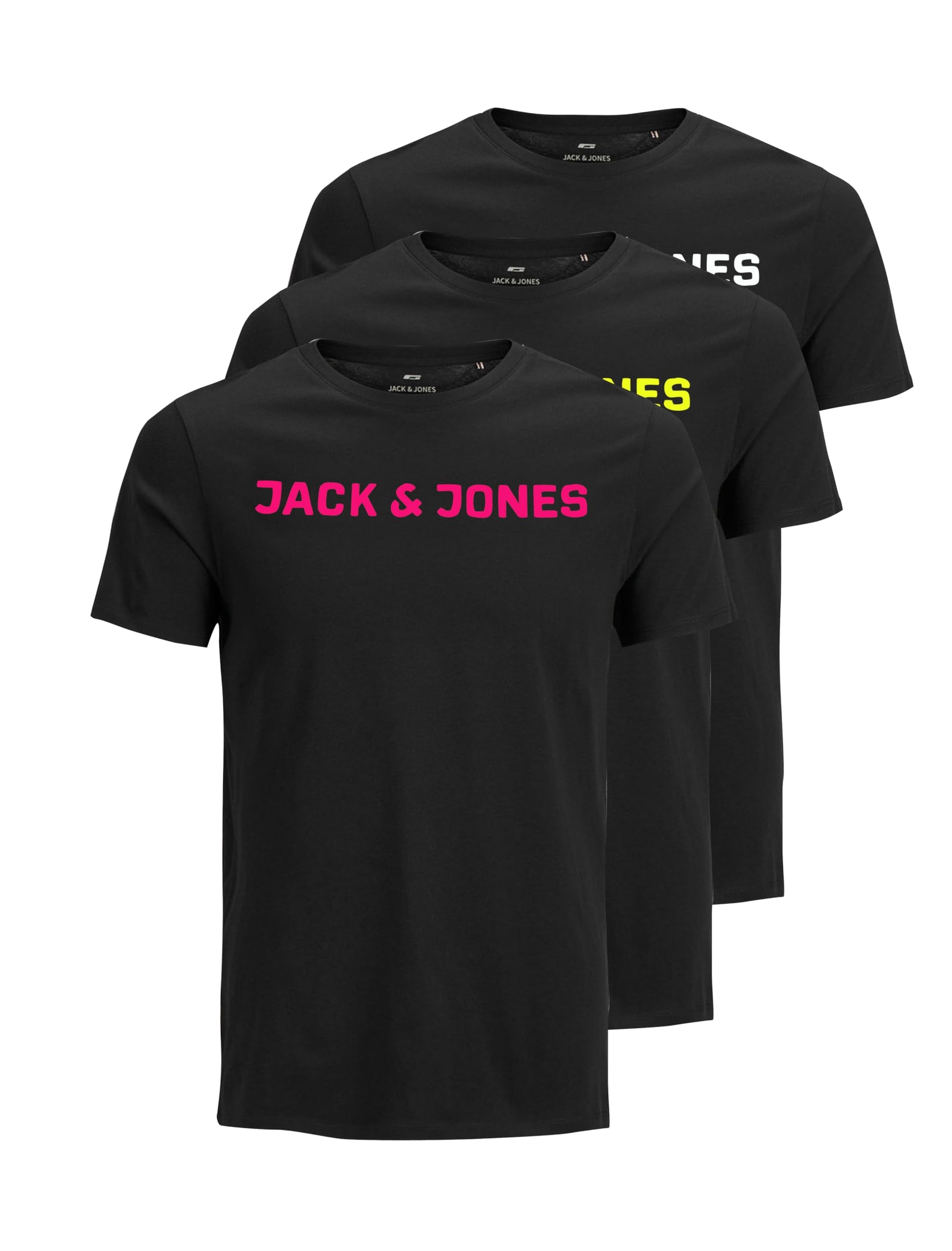 JACK & JONES T-Shirt 3-Pack Logo O-Neck T-Shirt AI SHOP OF THE FUTURE