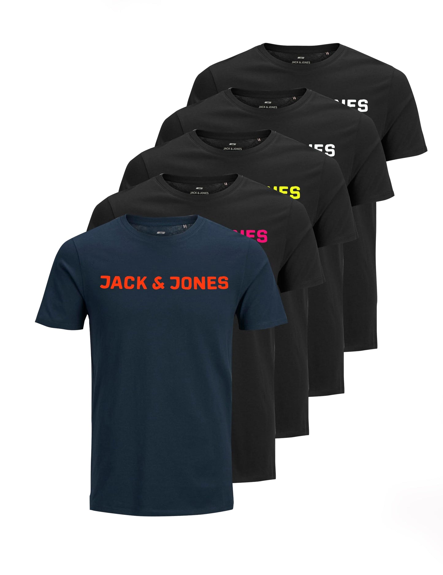 JACK & JONES T-Shirt 3-Pack Logo O-Neck T-Shirt AI SHOP OF THE FUTURE