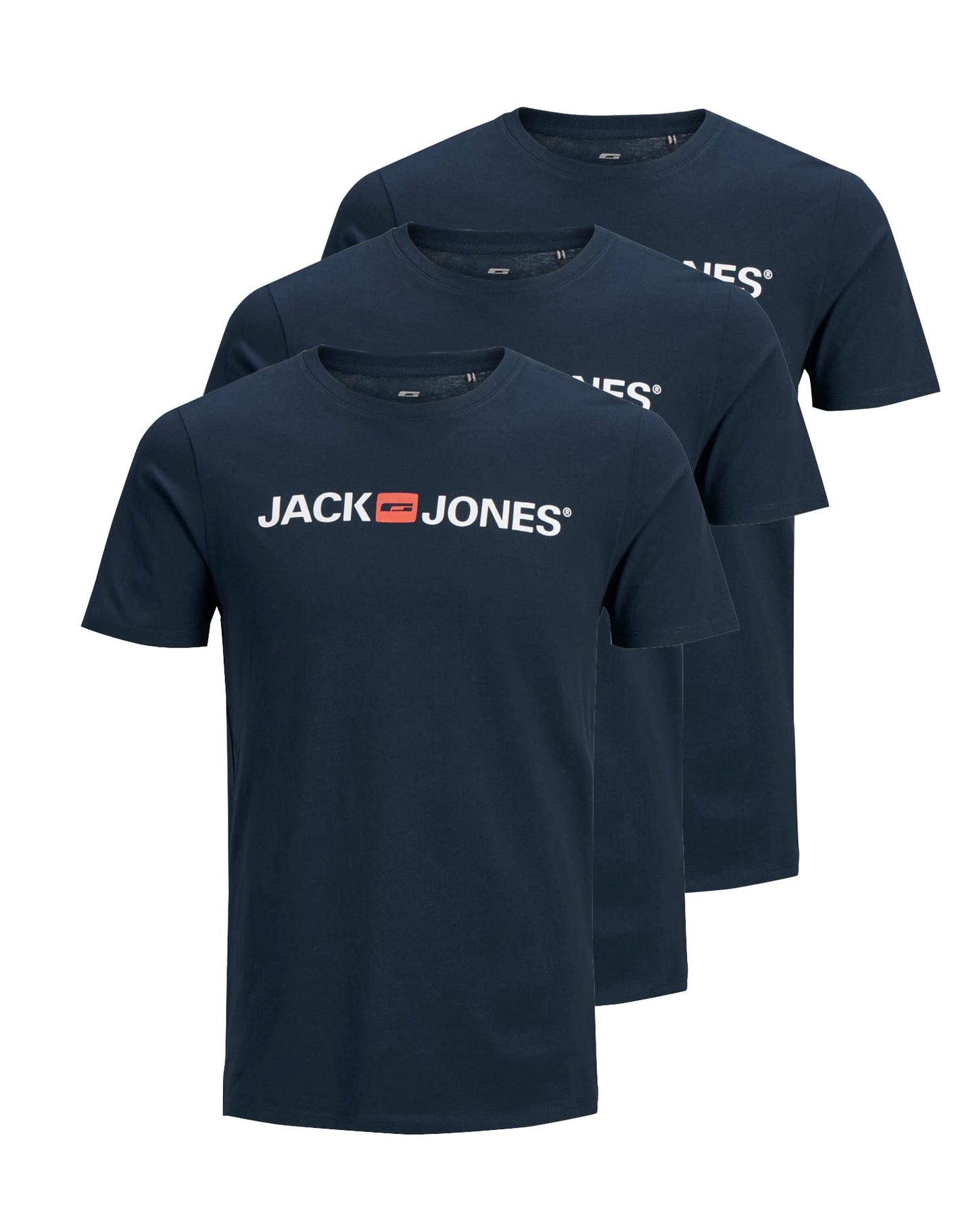 JACK & JONES T-Shirt 3-Pack Logo O-Neck T-Shirt AI SHOP OF THE FUTURE