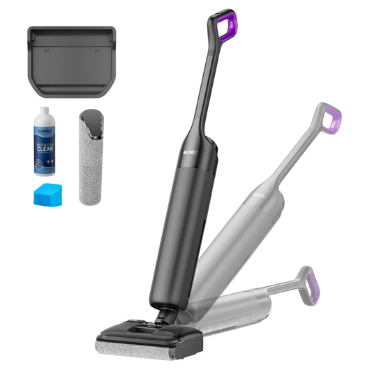 EUREKA FloorShine 460 Aspirapolvere e Lavapavimenti Senza Filo Autoasciugatura,Design Ultra-Piatto 8,8 cm,Inclinazione 180°,Pulizia 4-in-1,Serbatoi 600 ml,Animali Domestici,Nero AI SHOP OF THE FUTURE
