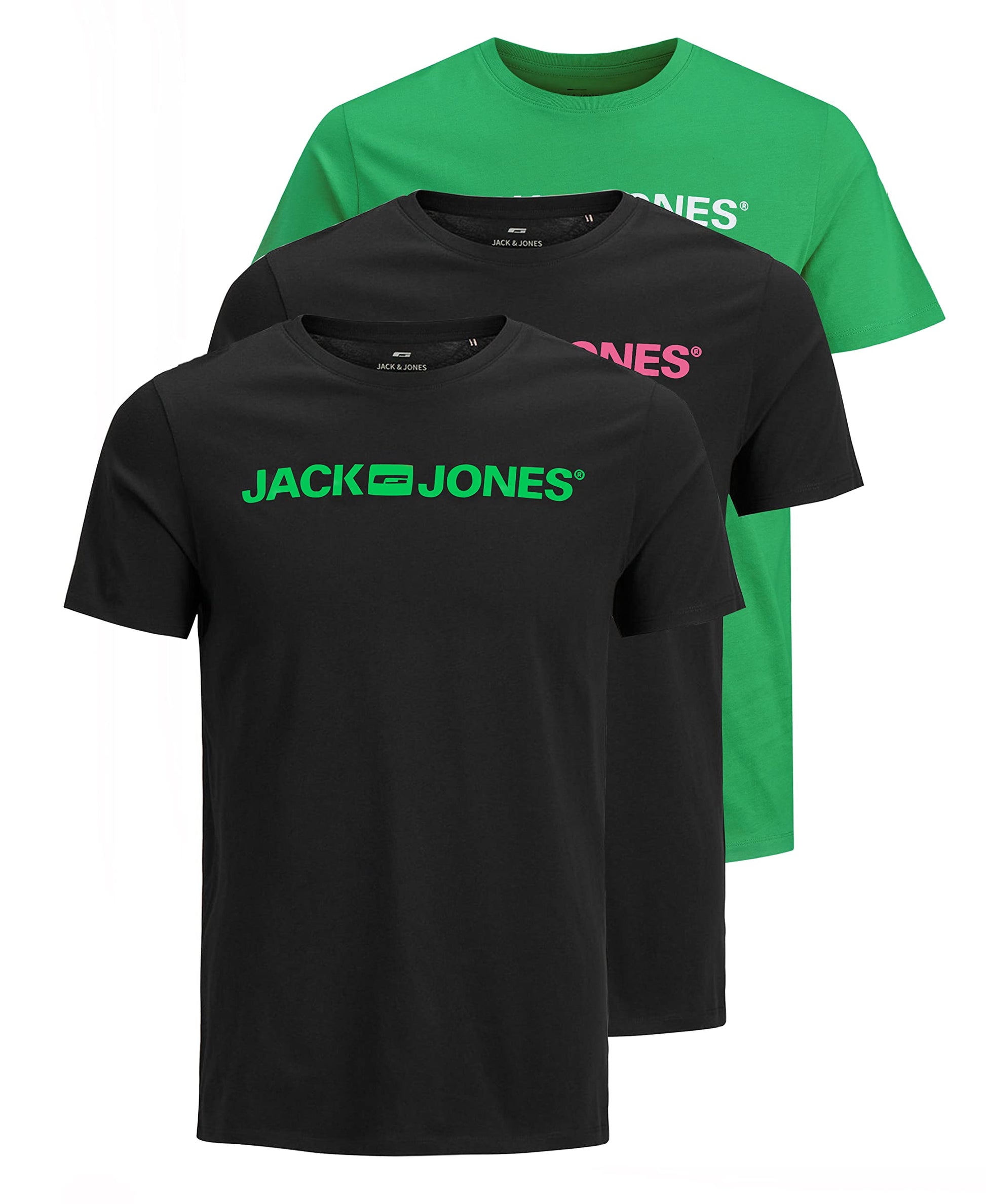 JACK & JONES T-Shirt 3-Pack Logo O-Neck T-Shirt AI SHOP OF THE FUTURE