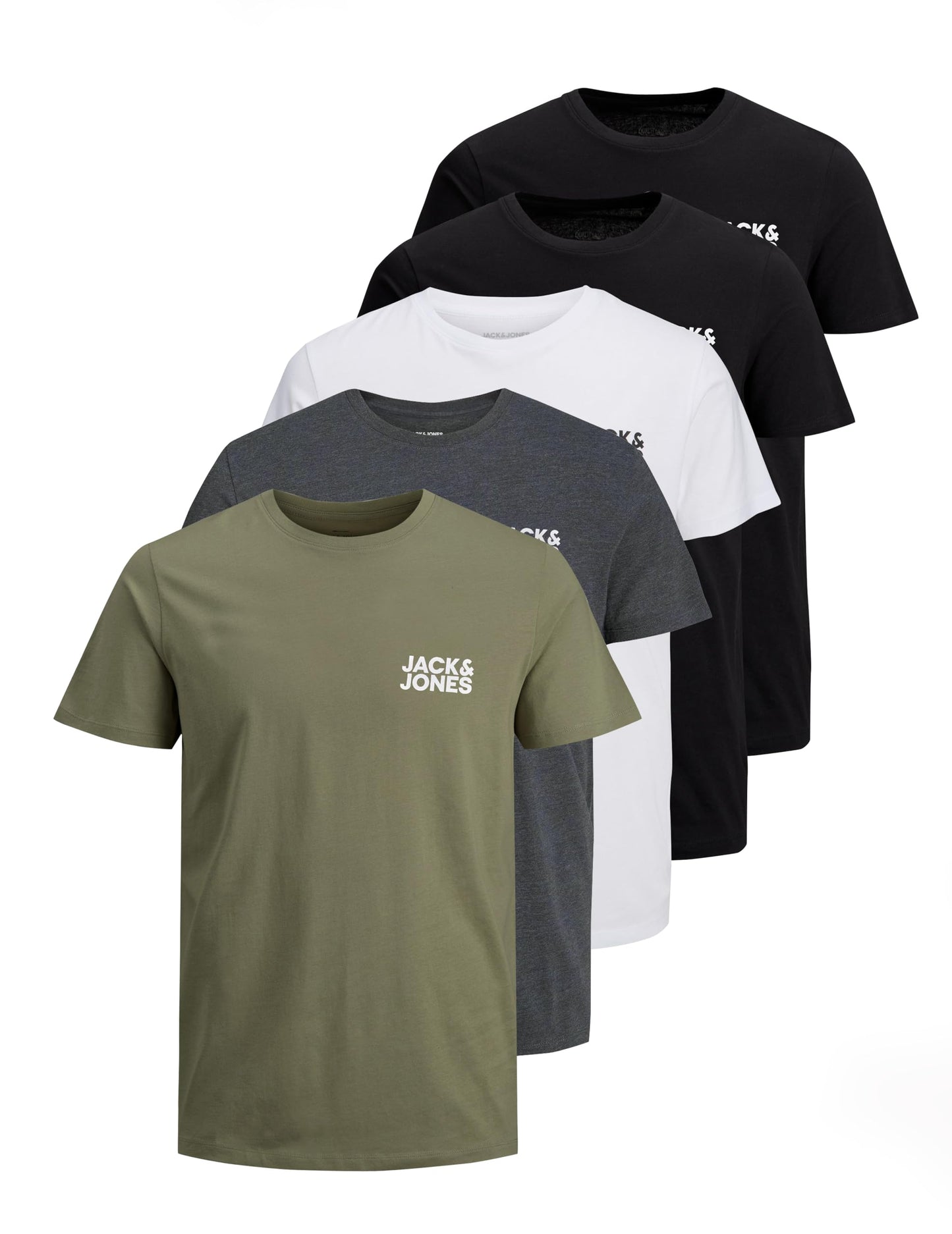 JACK & JONES T-Shirt 3-Pack Logo O-Neck T-Shirt AI SHOP OF THE FUTURE