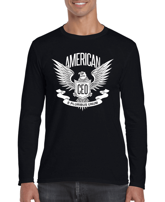 American CEO Patriotic Eagle Men's Long Sleeve Shirt DC-THE CEO