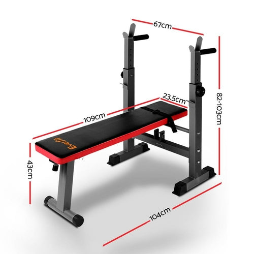 Everfit Weight Bench Squat Rack Bench Press Home Gym Equipment 200kg AI SHOP OF THE FUTURE