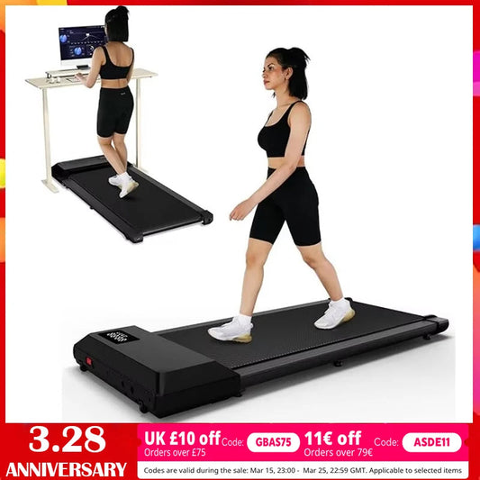300 Ibs Weight Capacity 2.5 HP 2 in 1 Portable Treadmill for Home with Remote Control LED Display Walking Pad Treadmill AI SHOP OF THE FUTURE