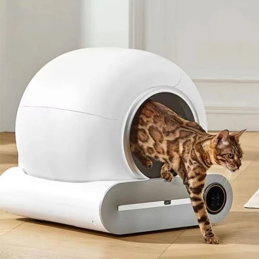Smart Cat Litter Box Fully Automatic Large Capacity Cat Litter Box Semi-enclosed Smart Cat Toilet APP Remote Control AI SHOP OF THE FUTURE