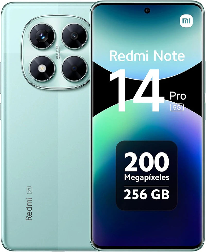 Global Version Redmi Note 14 Pro 5G NFC Smartphone Size 7300 + 200MP Camera 1.5K 120Hz AMOLED Display Screen AI SHOP OF THE FUTURE