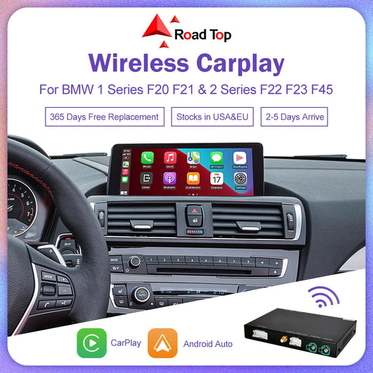 WirelessCarPlay For BMW Series 1 2 F20 F21 F22 F23 F45 2012-2020 NBT EVO with Android Auto Mirror Link AirPlay Car Play AI SHOP OF THE FUTURE