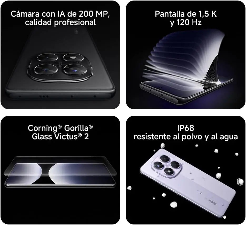 Global Version Redmi Note 14 Pro 5G NFC Smartphone Size 7300 + 200MP Camera 1.5K 120Hz AMOLED Display Screen AI SHOP OF THE FUTURE