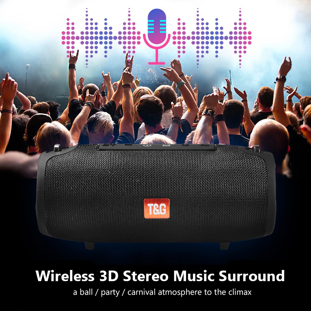 Large Waterproof Wireless Portable Bluetooth Speaker With Strap DC-THE CEO